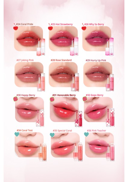 Kalıcı, Pigmentli, Parlak Bitişli Tint PERIPERA Ink Mood Glowy Tint (35 Special Coral) fırsatları