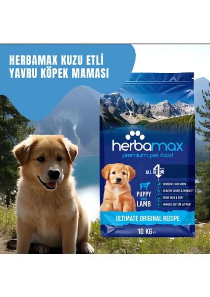 Gelişim Destekleyici Özellikte Kuzu Etli ve Pirinçli Yavru Köpek Maması 20kg (2X10kg)