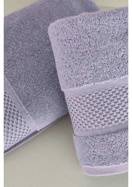 %100 Pamuk Banyo Havlu Seti-Long Twist Iplik-Yüksek Su Emici ve Yumuşak-Lila modelleri