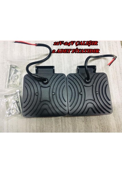 Off Road Sis Farı - Lamba 16 LED Kare Çalışma Lambası 2 Adet 11 cm modelleri