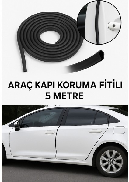 Kia Pride Uyumlu Kapı Fitili Siyah 5 Metre fiyatları