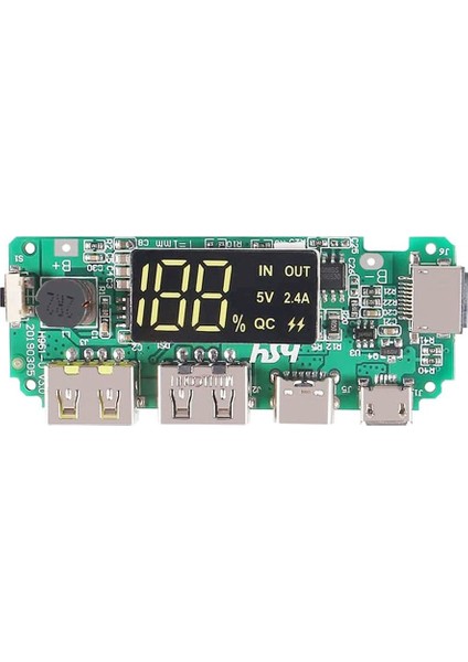 18650 Lityum Pil Şarj Modülü Dijital Göstergeli 5V2.4A 2A 1A Dual USB Çıkış fiyatları
