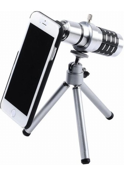 Iphone5,5s,i̇phone4.4s Için Alüminyum 14X Optik Zoom Yakından Görüntü Çekme Dürbün