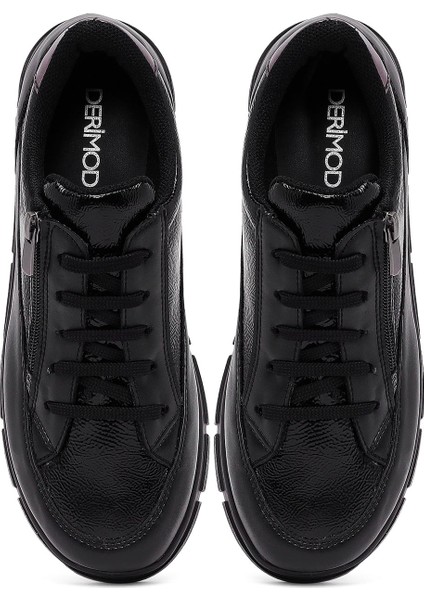 Kadın Siyah Bağcıklı Sneaker 25AFE250814