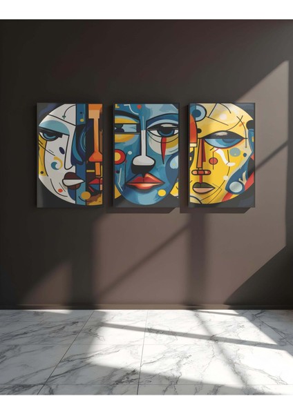 Duvar Tablosu Çerçeve Görünümlü Mutfak Tabloları 3 Lü Tablo Premium Kalite Modern Tablo Bohem Tablo fiyatları