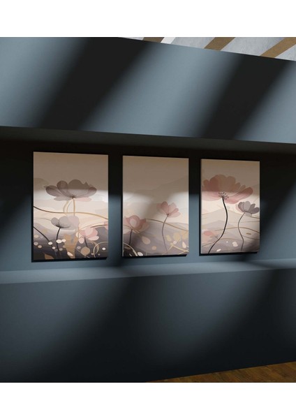 Duvar Tablosu Çerçeve Görünümlü Mutfak Tabloları 3 Lü Tablo Modern Tablo Bohem Tablo Premium Kalite