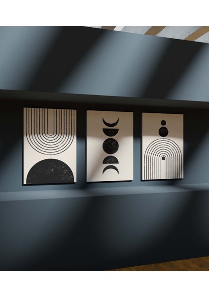 Premium Kalite Duvar Tablosu Çerçeve Görünümlü Mutfak Tabloları 3 Lü Tablo Modern Tablo Bohem Tablo