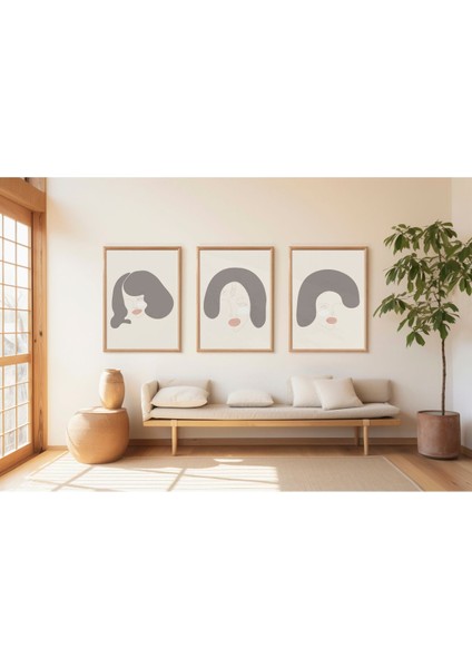 Dekoratif 3lü Tablo,ahşap Çerçeveli,soyut Tablo,duvar Tablo,duvar Susu,mutfak Tablo Cerceveli Tablo fiyatları