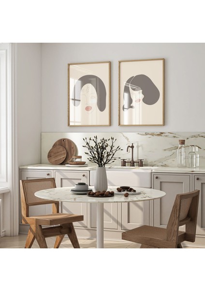 Dekoratif 3lü Tablo,ahşap Çerçeveli,soyut Tablo,duvar Tablo,duvar Susu,mutfak Tablo Cerceveli Tablo modelleri