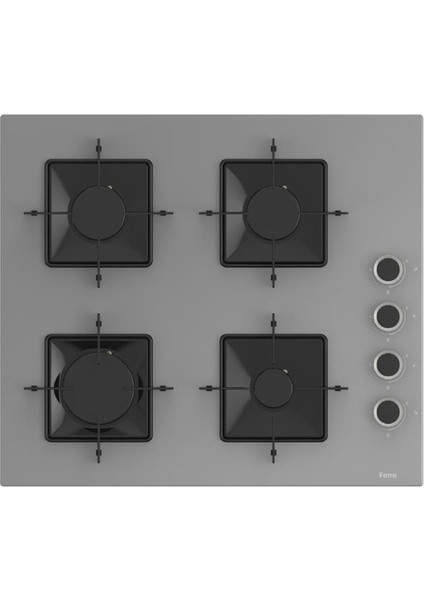 Grey FryArt 3 Lü Ankastre Set ( QEP63CPR - SS208 - D082-SA ) A++ Sessiz Davlumbaz modelleri