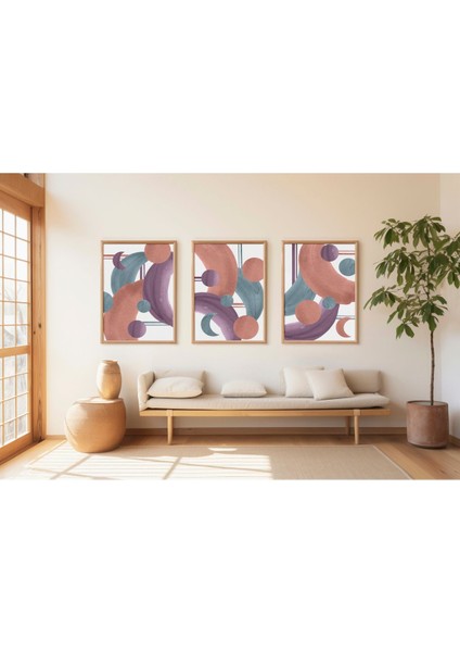 Dekoratif 3lü Tablo,ahşap Çerçeveli,soyut Tablo,duvar Tablo,duvar Susu,mutfak Tablo Cerceveli Tablo fiyatları