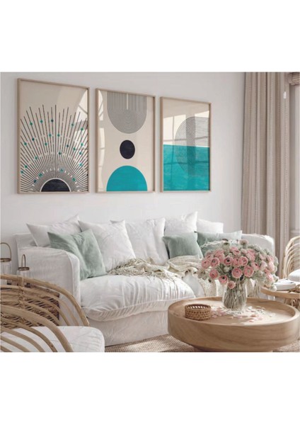 Dekoratif 3lü Tablo,ahşap Çerçeveli,soyut Tablo,duvar Tablo,duvar Susu,mutfak Tablo Cerceveli Tablo fiyatları