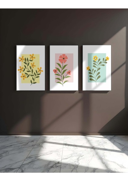 Duvar Tablosu Çerçeve Görünümlü Mutfak Tabloları 3 Lü Tablo Modern Tablo Premium Kalite Bohem Tablo fiyatları