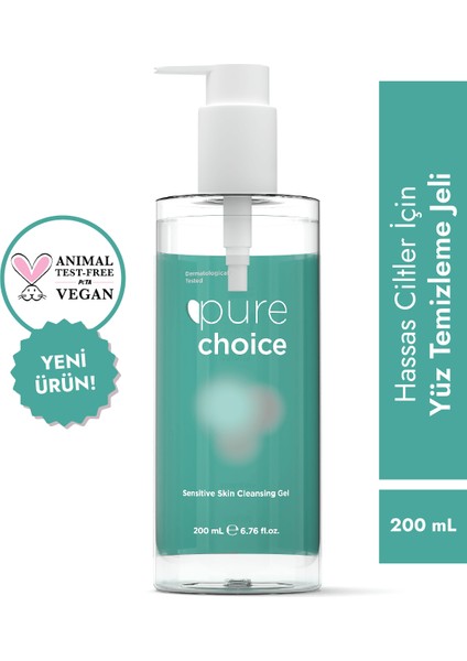 Hassas Ciltler Için Yüz Temizleme Jeli 200 ml