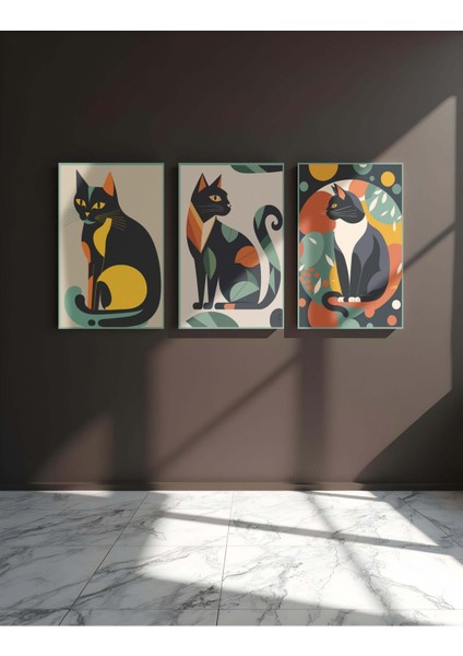 Duvar Tablosu Çerçeve Görünümlü Mutfak Tabloları 3 Lü Tablo Modern Tablo Premium Kalite Bohem Tablo fiyatları