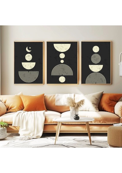 Dekoratif 3lü Tablo,ahşap Çerçeveli,soyut Tablo,duvar Tablo,duvar Susu,mutfak Tablo Cerceveli Tablo