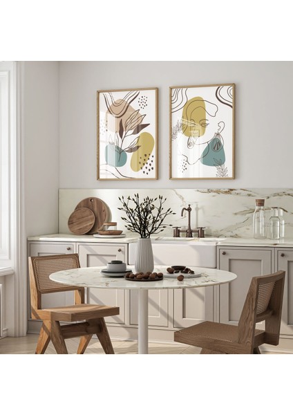 Dekoratif 3lü Tablo,ahşap Çerçeveli,soyut Tablo,duvar Tablo,duvar Susu,mutfak Tablo Cerceveli Tablo fiyatları
