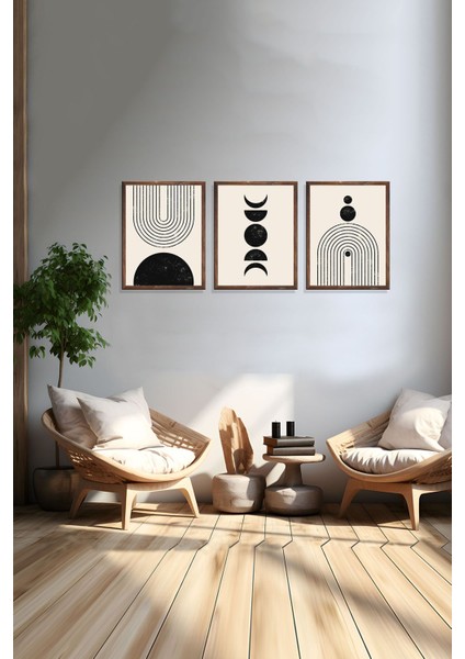 Dekoratif 3lü Tablo,ahşap Çerçeveli,soyut Tablo,duvar Tablo,duvar Susu,mutfak Tablo Cerceveli Tablo