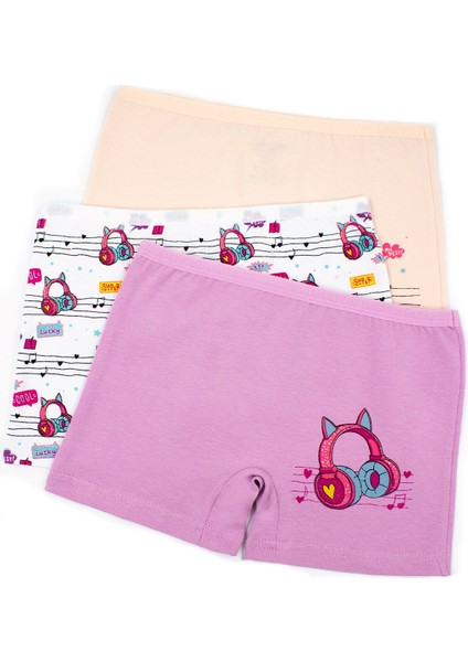 Kız Çocuk Boxer 3'lü Baskılı (%96 Pamuk - %4 Elastan) fiyatları