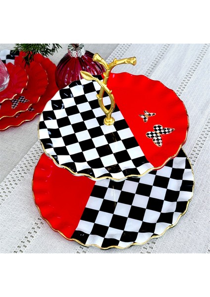 Glore Audra Altın Yaldızlı Cam Kurabiyelik modelleri