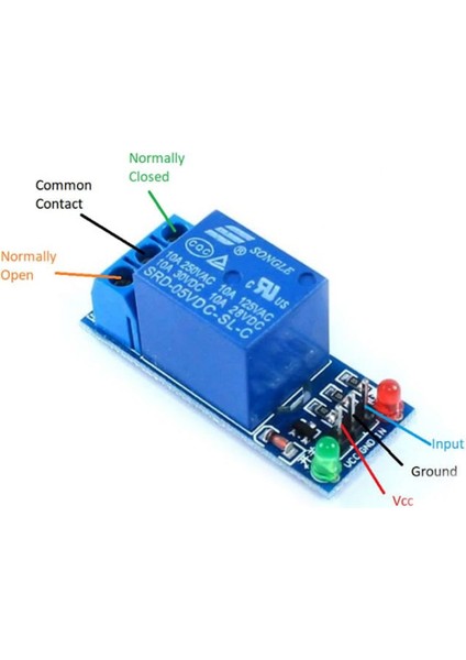 Tek Yön 1-Way Relay Module 5V Röle Modül Düşük Seviye Tetikleme Rölesi indirimleri