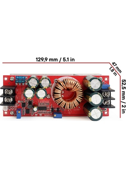 1200W Yüksek Güç Dc-Dc Kademeli Sabit Voltaj ve Akım Araç Şarj Modülü Step-Up fırsatları