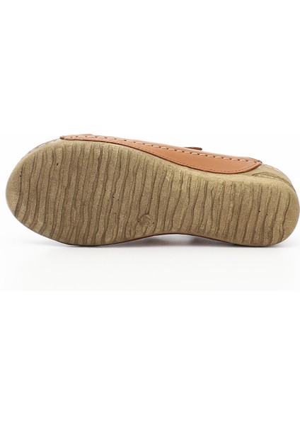 Hakiki Deri Dolgu Taban Kadın Terlik 42350 fırsatları