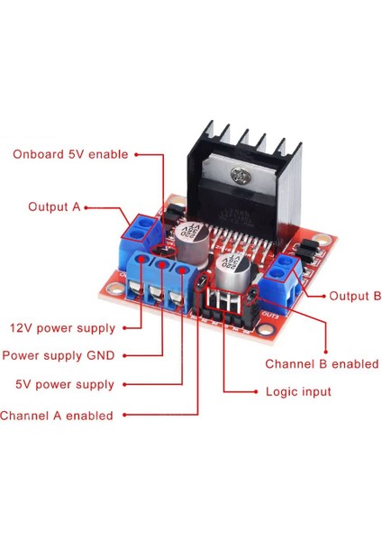 L298N Motor Sürücü Kartı modelleri