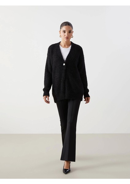 Lcwaıkıkı Classic Siyah Ekstra Dar Fit Ispanyol Paça Kadın Tayt Pantolon