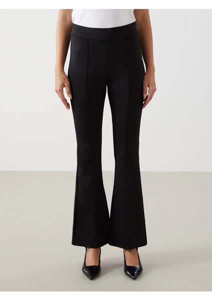 Lcwaıkıkı Classic Siyah Ekstra Dar Fit Ispanyol Paça Kadın Tayt Pantolon fiyatları