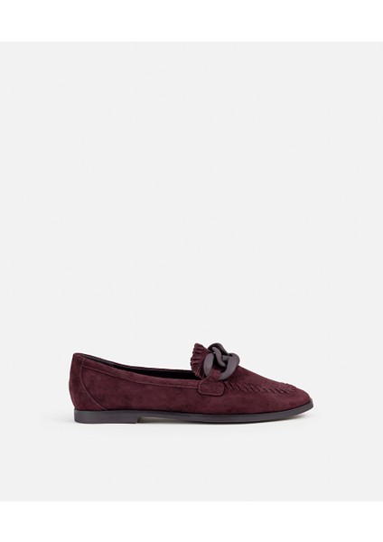 %100 süet deri loafer IW6250030003035