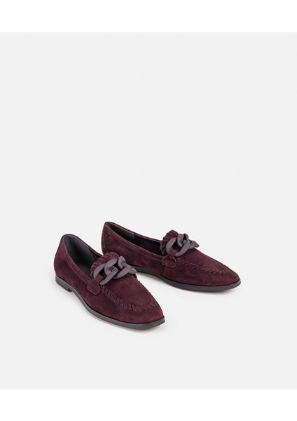 %100 süet deri loafer IW6250030003035 modelleri