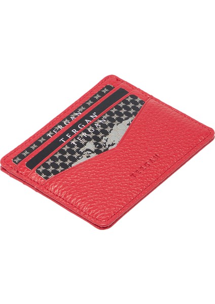 Kırmızı Hakiki Deri Unisex Kredi Kartlık - S1KK00001665-B68