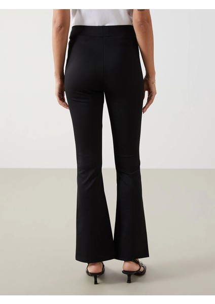 Lcwaıkıkı Classic Siyah Ekstra Dar Fit Ispanyol Paça Kadın Tayt Pantolon fırsatları