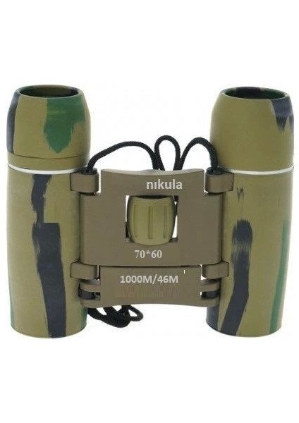 70X60 Cepte Taşımalı Kauçuk Kaplamalı Mini Dürbün Kamuflaj
