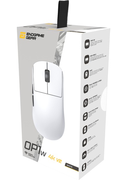 OP1W 4K V2 Kablosuz Oyuncu Mouse - Beyaz indirimleri