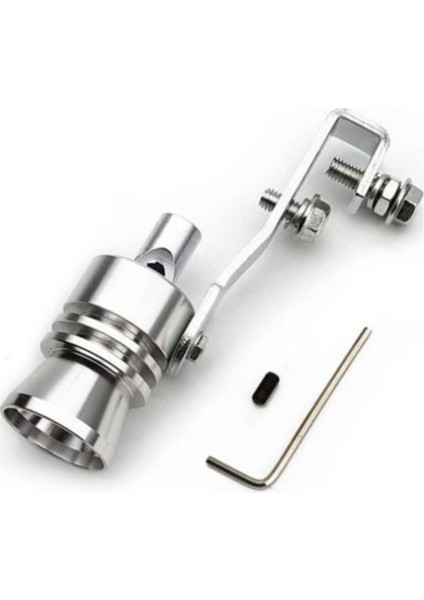 Üniversal Egzoz Islık Aparatı Egzoz Ucu Turbo Sesi Large 29 mm Krom