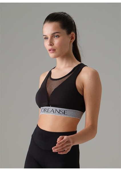 Kadın File Dekolte Detaylı Spor Sütyeni 5578