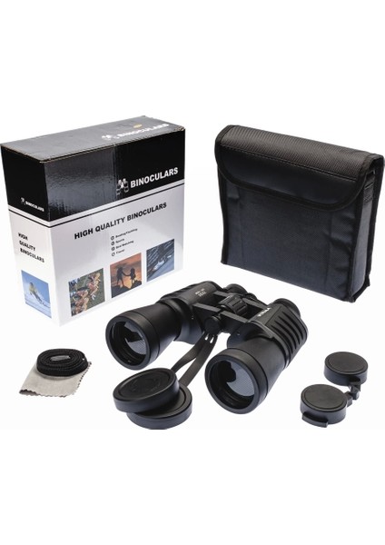 7X50 – Geniş Ön Mercekli Profesyonel El Dürbünü – 1000M/56M – Siyah V1