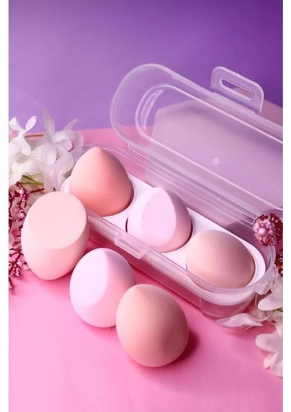 Lılyth 3’lü Kalp Kutulu Renkli Makyaj Sünger Seti | Fondöten & Kapatıcı Uygulama Süngeri