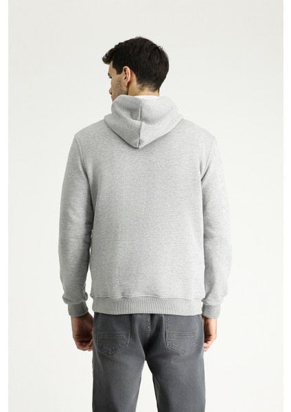 Kapüşonlu Baskılı Pamuklu Sweatshirt indirimleri