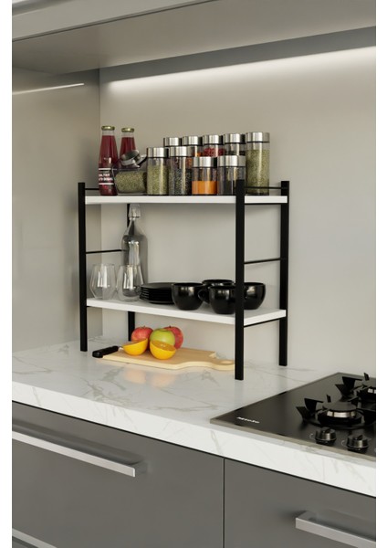 Tezgahüstü,masaüstü Düzenleyicisi,çok Amaçlı Raflı Organizer,çay Kahvebaharatlık Standı