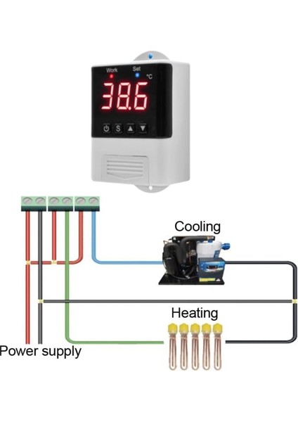 Dijital Termostat Kontrol Cihazı Uzaktan Kumanda Akvaryum Termostat Sıcaklık Kontrol Cihazı Termostat Isıtma Soğutma Modu (Yurt Dışından) indirimleri