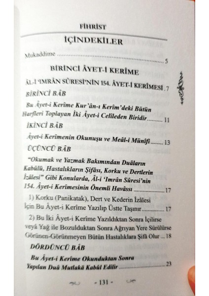 İki Ayetin Sırları modelleri