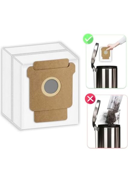 Irobot Roomba Vacuum 2 Essential Robot Süpürge Için 15 Adet Q0520 Toz Torbası, Büyük Kapasiteli Yedek Süpürge Torbaları (Yurt Dışından) fırsatları