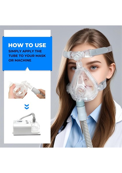 Cpap Sarf Malzemeleri Için 2 Paket Evrensel Hortum Yedekleri, Philips Respironics Için 6 Ayak Hortumlar, Resmed Airsense (Yurt Dışından) modelleri