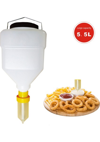 5.5l Sos Şişesi Sıkma Şişesi Asılı Sos Dağıtıcısı Büyük Çaplı Sos Sıkma Şişesi Asılı Sos Dağıtıcısı (Yurt Dışından) fiyatları