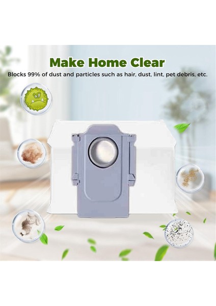 Roborock SAROS10 / G30 Robot Süpürge Aksesuarları Için Toz Torbaları Yedek Dokumasız Toz Torbası Çöp Torbası 12 Adet (Yurt Dışından) indirimleri