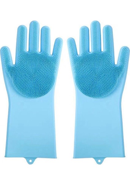 10 Adet Yıkama Temizlik Eldiveni Dışbükey Nokta Silikon Çok Amaçlı Eldivenler Evcil Hayvan Temizliği Mutfak Yıkama Aletleri Mavi (Yurt Dışından) indirimleri