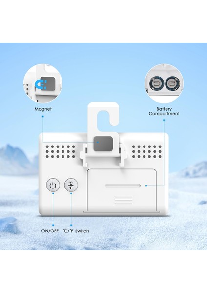 Buzdolabı Dondurucu Termometresi, Dijital Buzdolabı Termometresi, LCD Ekranlı, °c/°f Anahtarı, Mutfak, Ev, Restoranlar Için (Yurt Dışından) fiyatları